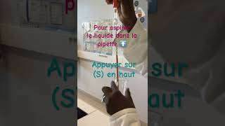 Les bons gestes en TP de chimie  utiliser une propipette [upl. by Notnirb388]