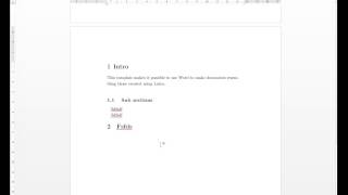 How to create Latex documents using Word [upl. by Gladwin]