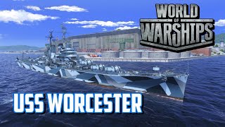 World of Warships  USS Worcester [upl. by Romonda932]