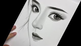 Learn to draw Hyper Realistic Eyes Step by step Charcoal Pencil  How to Draw [upl. by Fania]