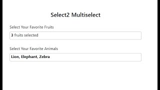 How to Display Selection Count in Select2 MultiSelect Dropdown  StepbyStep Tutorial [upl. by Ecirb964]