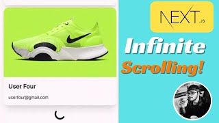 Infinite Scrolling in NextJs  Complete NextJs 13 for Beginners [upl. by Llennyl960]