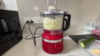 How to use the KitchenAid Food Processor 7 cups  Demo  Review [upl. by Lindi]