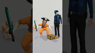 Help the dog win to become a police officer and help Dr Ga escape from the skibidi toilet thief [upl. by Anawad]