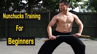 Bruce Lee Kung Fu Nunchucks Training For Beginners  Best Nunchaku Tutorial [upl. by Kurys]