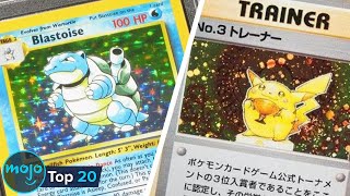 Top 20 Most Expensive Pokémon Cards [upl. by Ecirp541]