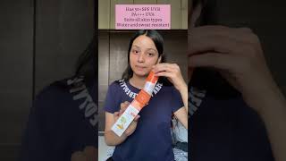 BIOTIQUE’s sunscreen review ☀️ productreview sunscreen summer skincare trend viral shorts [upl. by Syhr]