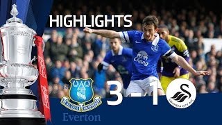 Everton vs Swansea City 31 FA Cup 5th Round goals amp highlights [upl. by Ardet]