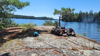 Solo Kayak Camping Overnight in Shiningwood Bay Temagami [upl. by Atiluap]