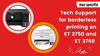 Borderless Printing with ET Tanks 2750 and 3760 [upl. by Nnaihs]