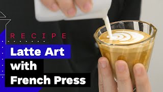 How To Make Cappuccino At Home with French Press [upl. by Jakoba]