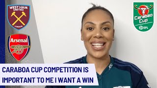 THIS COMPETITION MEANS ALOT  I WANT A WIN WEST HAM v ARSENAL MATCH PREVIEW WITH CHARLENE SMITH [upl. by Akfir]