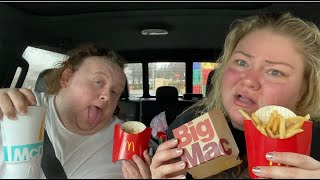 My 10th time eating a BIG MAC mukbang with my cousin Gem [upl. by Lotty]