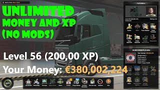 How To CHEAT MONEY amp XP In Euro Truck Simulator 2 NO MODS Works For Multiplayer [upl. by Yuu]