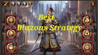 Evony TKR Best Blazons Strategy Which Blazons to use [upl. by Oecam]