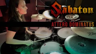 Sabaton  Attero Dominatus drum cover by Tamara [upl. by Lincoln]