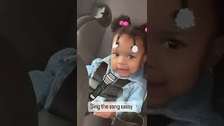 Sassy love When I see you fantasia babbaby esofinstagram toddlermoments 1yearoldbaby momlife [upl. by Sivet]