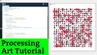 Ep12 Processing Art tutorial  Generative Grid Drawings Creative coding [upl. by Edrei662]