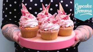 RUBY CHOCOLATE Swiss Meringue Buttercream Recipe amp HowTo  Cupcake Jemma [upl. by Sillyrama]