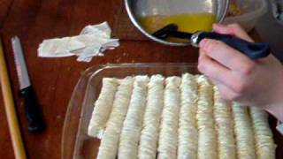 BAKLAVA ROLLS  Its easier than making squares  burma baklava [upl. by Mat]