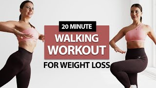 20 MIN FAT BURNING WALKING HOME WORKOUT Do This Every Day for Weight Loss [upl. by Adel]