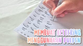 Lettering Menggunakan Pulpen GAMPANG  Faux Lettering [upl. by Reichert]