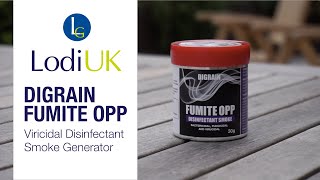 Digrain Fumite OPP  Viricidal Disinfectant Smoke by Lodi UK [upl. by Carman266]