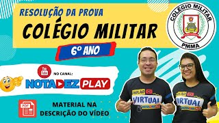 Resolução da Prova do Colégio Militar  6º ano [upl. by Edobalo]