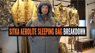 Sitka Aerolite Sleeping Bag Breakdown [upl. by Enelyad]