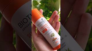 Biotique Sandalwood Sunscreen Review shorts youtubeshorts [upl. by Inama809]