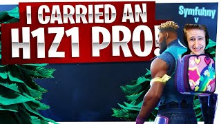 I CARRIED AN H1Z1 PRO IN FORTNITE  Fortnite Battle Royale 20 Kill Duo Gameplay [upl. by Aleahc872]