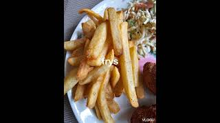 Hush puppy Cole slaw and crabs cake with some French fries [upl. by Lucey138]