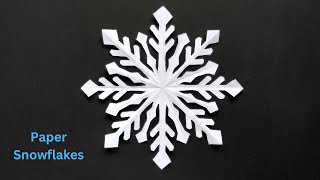 Paper Snowflakes  Easy Paper Snowflakes  How to make Snowflakes out of paper  Snowflakes Easy [upl. by Acissj]