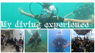 My Diving Experience at Unawatuna Srilanka [upl. by Annehs]