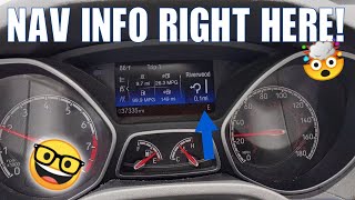 How To Enable Navigation on The Gauge Cluster Display Ford Focus STRS [upl. by Cass]