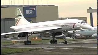 British Airways Supersonic Concorde at Heathrow [upl. by Adnahs666]