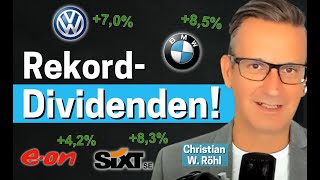 DividendenAktien Bis zu 85 Prozent Rendite im Dax – Interview mit Christian W Röhl [upl. by Regnij]