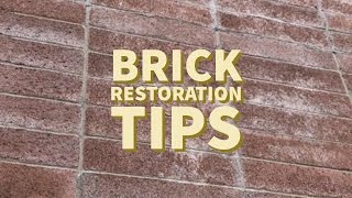 Outdoor Brick Restoration and Repair  how to clean properly [upl. by Utimer]