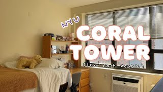 nyu coral tower dorm tour low cost double ￼ common areas  view [upl. by Nelag]