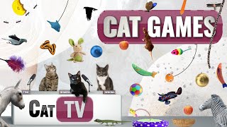 CAT Games  Ultimate Cat TV Compilation Vol 28  2 HOURS 🐝🐞🦋🦎🦜🐜🐭🧵 [upl. by Chamkis]