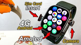 4G Android SmartWatch With SimCard Insert⚡️S9 Ultra 4G Better than X8 Ultra 4G S8 Ultra 4G  ASMR [upl. by Pendergast]