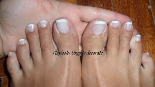 Video tutorial 29 Come fare una pedicurefrench pedicure naturale By Flaylook [upl. by Eatnhoj]