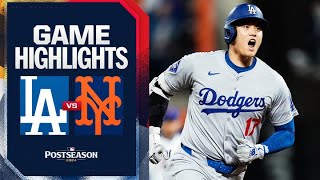 Dodgers vs Mets NLCS Game 4 Highlights 101724  MLB Highlights [upl. by Lhary249]