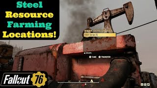 Fallout 76 Steel Resource Farming Locations [upl. by Ettesel]