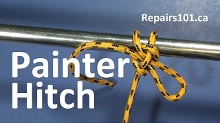 Painter Hitch  The best knot for lines leashes amp leads requiring quick release [upl. by Vernice]