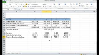 Deckungsbeitragsrechnung relativer Deckungsbeitrag Aufgabe 1 [upl. by Eirahcaz]