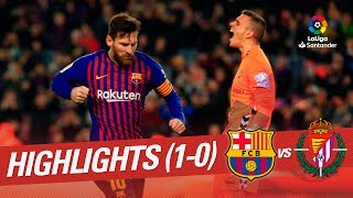 Highlights FC Barcelona vs Real Valladolid 10 [upl. by Nert281]