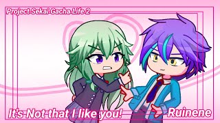 Its Not I like you  RuiNene  Project Sekai Gacha life 2 Animation Rui x Nene [upl. by Rowena876]