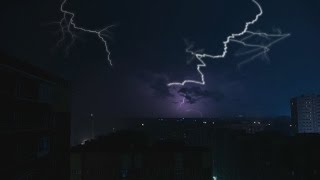 ⚡ Thunderstorm Soundscape with Pouring Rain Sounds and Thunder amp lightning Ambience as Sleep Trigger [upl. by Holds]