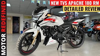 2023 TVS Apache RTR 180 2V RM Detailed Review  Price Changes amp Exhaust Sound  Motor Redefined [upl. by Ettesil865]